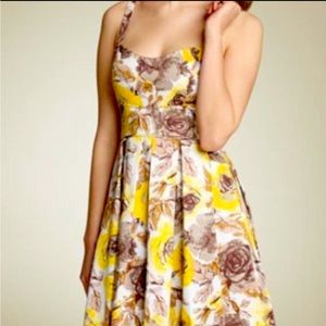 EUC Maggy London Yellow Floral Sundress - Easter Dress